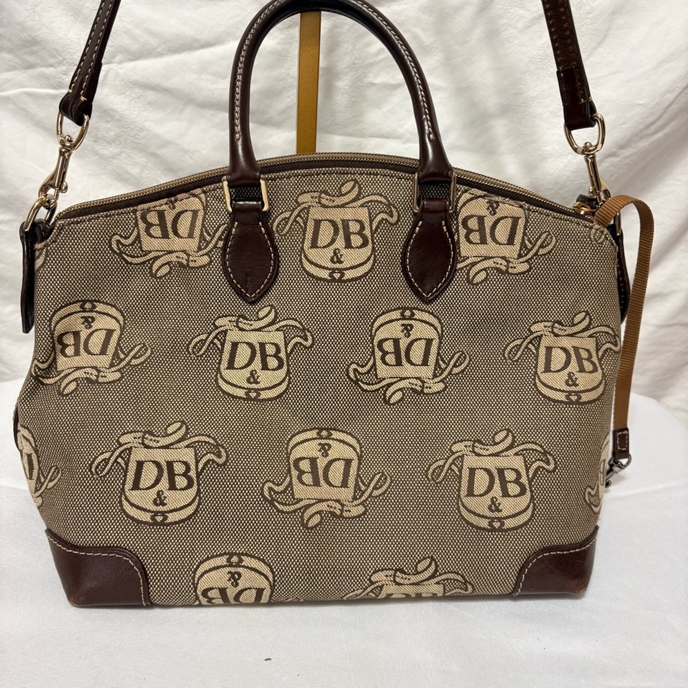 Dooney & Bourke Donegal Crest Domed Satchel handbag.